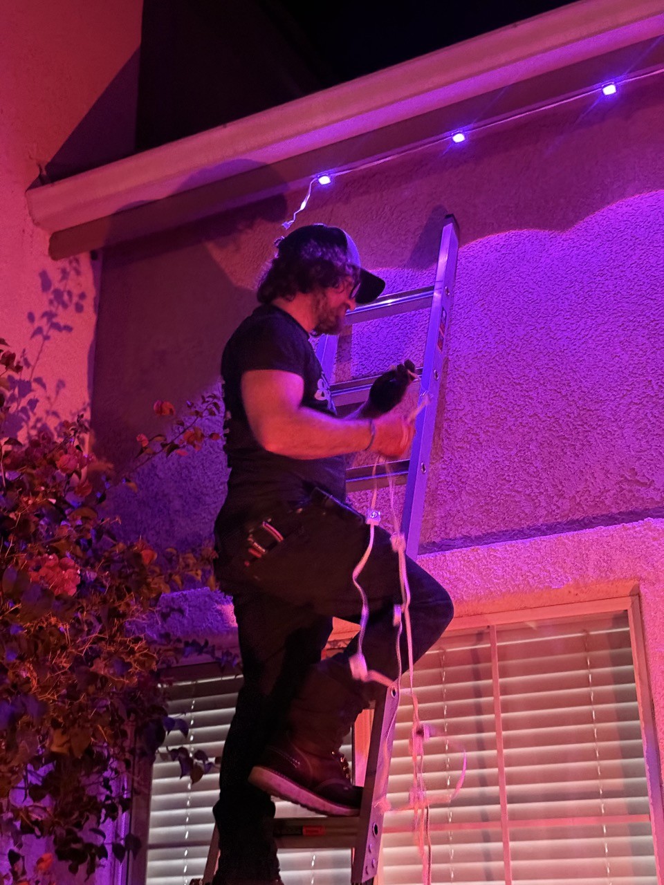 Outdoor lighting and rewiring in San Diego